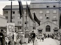 Martićeva ulica 1935. godine, izložba pasa (Foto Đuro janeković)